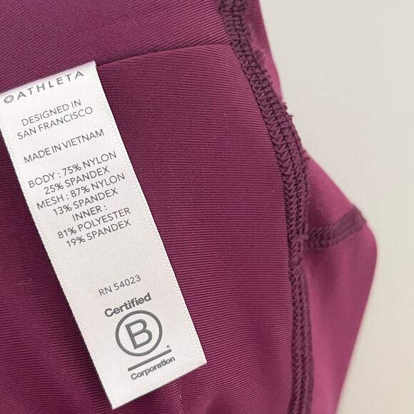 Athleta Women Match Point Skirt Skort Large Purple Golf Tennis Activewear Preppy - Picture 11 of 12